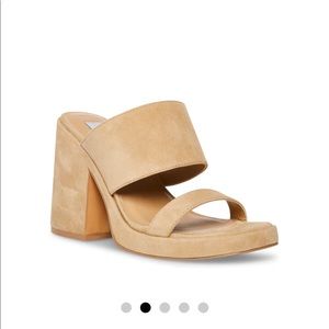 Vickey Sand Suede Steve Madden Heels